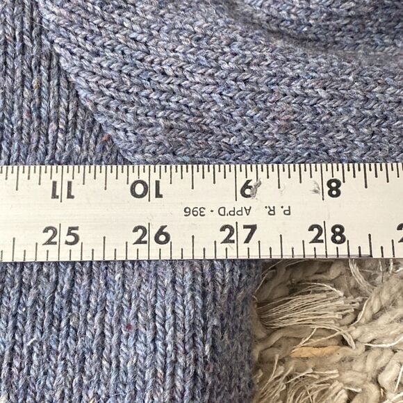 Vtg Winona Knits Full Zip Cardigan Grey Wool Sherpa Lined Grampa-core Sweater 2X - Picture 11 of 12